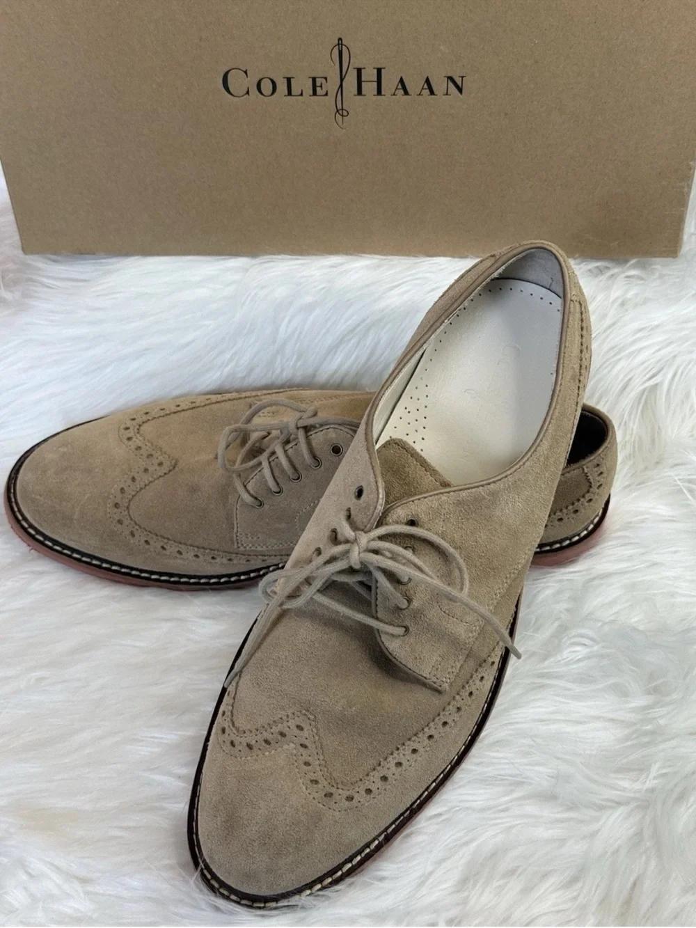Cole Haan Men's Oxfords in Cream and Tan